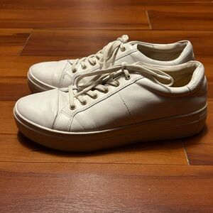 Vagabond White Leather Platform Sneakers Sz 40